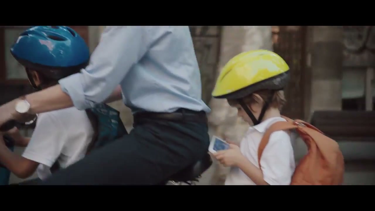 Film still from Oppenheimer commercial